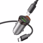 HOCO NZ16A Rigorous – Chargeur de voiture double port 43W PD25W + QC3.0 avec câble (C to C) - Deux ports, une puissance exceptionnelle – Image 7