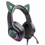 HOCO W107 Cute Cat – Casque de gaming lumineux avec oreilles de chat - Performance audio, esthétique originale et plaisir de jeu – Image 2