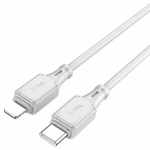 HOCO X101 – Assistant PD silicone charging data cable iP gray (1 mètre) - Chargement rapide , durabilité et efficacité au quotidien – Image 3