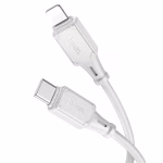 HOCO X101 – Assistant PD silicone charging data cable iP gray (1 mètre) - Chargement rapide , durabilité et efficacité au quotidien