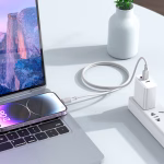 HOCO X101 – Assistant PD silicone charging data cable iP gray (1 mètre) - Chargement rapide , durabilité et efficacité au quotidien – Image 4