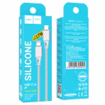HOCO X101 – Assistant PD silicone charging data cable iP gray (1 mètre) - Chargement rapide , durabilité et efficacité au quotidien – Image 2