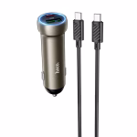 HOCO Z54A Prosperous – Chargeur de voiture double port 48W PD30W + QC3.0 avec câble - Puissance, élégance et performance à chaque trajet – Image 10