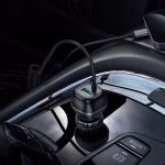 HOCO Z58B Rank – Chargeur de voiture intelligent 48W à charge rapide PD30W + QC3.0 avec câble intégré Type-C – Image 5