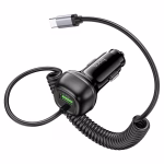 HOCO Z58B Rank – Chargeur de voiture intelligent 48W à charge rapide PD30W + QC3.0 avec câble intégré Type-C – Image 2