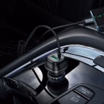 HOCO Z58B Rank – Chargeur de voiture intelligent 48W à charge rapide PD30W + QC3.0 avec câble intégré Lightning – Image 5