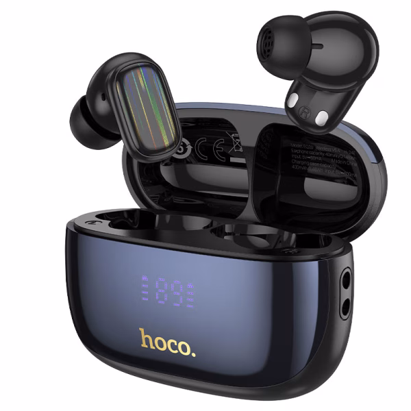 Hoco EQ20 Rhyme - Écouteurs sans fil Bluetooth 5.4 TWS avec réduction de bruit ANC + ENC