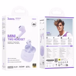 Hoco EW201 – Écouteurs sans fil Bluetooth 5.4 TWS - Élégance sonore, confort absolu – Image 7