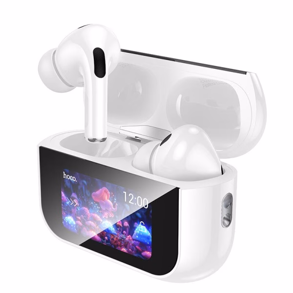 Hoco EW79 Bright – Écouteurs sans fil Bluetooth 5.4 TWS avec réduction de bruit ANC, écran tactile LED et design AirPods Pro - Clarté du son, éclat du style