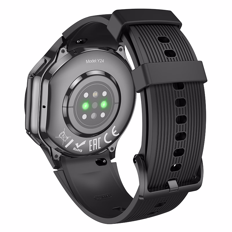 Montre connectée Hoco Y24 AMOLED noire – Smartwatch sport avec écran AMOLED et appels Bluetooth – Algérie