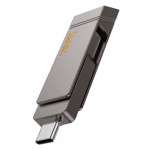 HOCO UD15 - Clé USB 3.2 Type-C  Clever (32GB/64GB/128GB/256GB) gris métallisé – Image 6