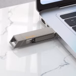 HOCO UD15 - Clé USB 3.2 Type-C  Clever (32GB/64GB/128GB/256GB) gris métallisé – Image 4