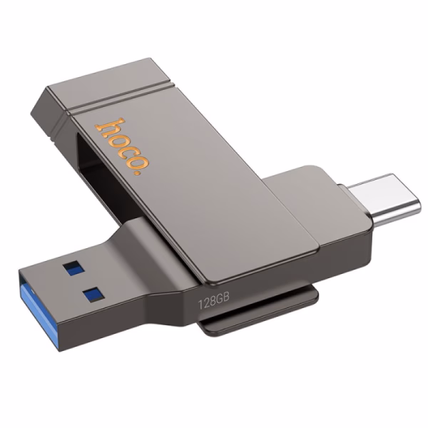HOCO UD15 - Clé USB 3.2 Type-C  Clever (32GB/64GB/128GB/256GB) gris métallisé