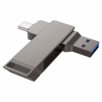 HOCO UD15 - Clé USB 3.2 Type-C  Clever (32GB/64GB/128GB/256GB) gris métallisé – Image 2