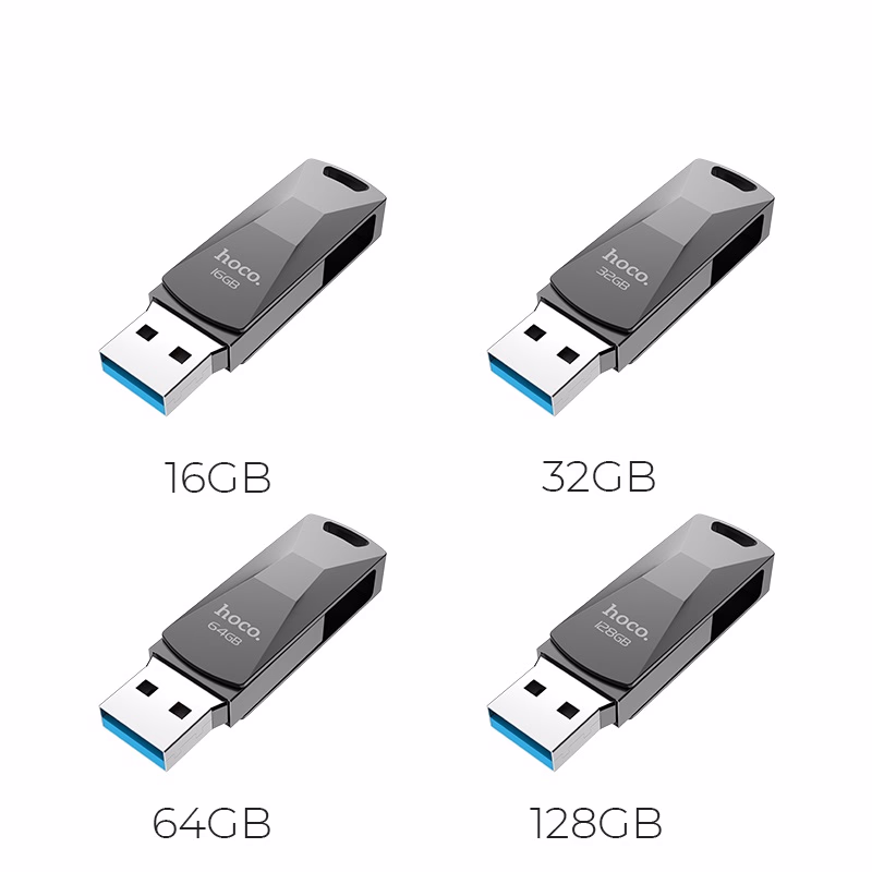 HOCO UD5 - Clé USB haute vitesse Wisdom ((16GB/32GB/64GB/128 GB) - Hoco Algérie