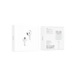 Écouteurs sans fil Hoco EW83 avec leur emballage d'origine, design premium type AirPods 4 disponible en Algérie.
