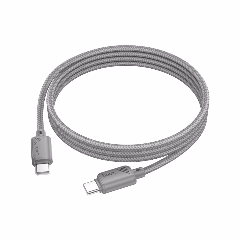 HOCO Algérie DZ - HOCO X113 Beneficio – Câble de charge et transfert pour (USB-C to USB-C) – Expérience de charge pratique, sûre et performante - Gris (4) HOCO X113 Beneficio – Câble de charge et transfert pour (USB-C to USB-C) - Expérience de charge pratique, sûre et performante – Image 1