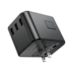 HOCO AC19 chargeur universel vue latérale interrupteur sécurité