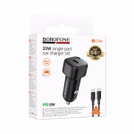BOROFONE BZ34A - Chargeur de voiture a port unique PD20W (TYPE-C TO TYPE-C)