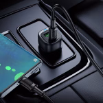 BOROFONE BZ34B - Chargeur de voiture DOUBLE PORT  PD20W + QC3,0 (TYPE-C TO TYPE-C) – Image 5