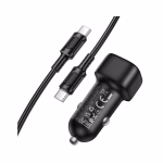 BOROFONE BZ34B - Chargeur de voiture DOUBLE PORT  PD20W + QC3,0 (TYPE-C TO TYPE-C) – Image 4