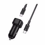 BOROFONE BZ34B - Chargeur de voiture DOUBLE PORT  PD20W + QC3,0 (TYPE-C TO TYPE-C) – Image 3