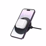 HOCO CW62 - Chargeur sans fil de bureau Peak 15 W avec affichage numérique – Image 2