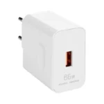 Chargeur rapide 66W pour Huawei original, compatible SuperCharge disponible en Algérie.