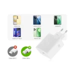 chargeur Realme 45W compatible Realme 11, C55, C53, avec indication de câble USB-C requis.
