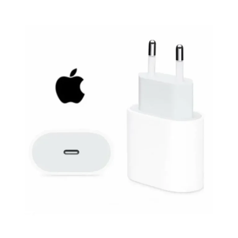 Boîte de chargeur Apple 20W PD Original prise EU blanche avec port USB-C.