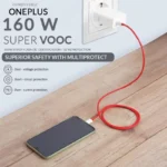 chargeur OnePlus 160W et câble USB-C 6.5A original.