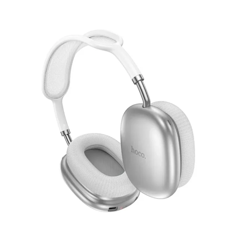 Casque Bluetooth HOCO W55 Plus argenté avec ANC réduction de bruit active Algérie