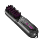 HOCO HP45 brosse chauffante lissante - picots ioniques violets - lisseur brosse rechargeable Algérie