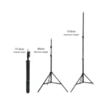 Jmary MT-75 Trépied Professionnel Réglable – Image 2