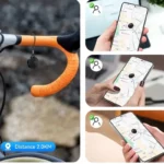 HOCO E96A blanc tenu en main - petite balise GPS anti-vol compacte