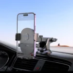 HOCO H19| Support téléphone à un bouton pour voiture - Pare-Brise et tableau de bord – Image 5