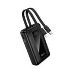 HOCO J162 - Power Bank 10000mAh avec Câbles Intégrés (Type-C & iP) Charge Rapide 22.5W