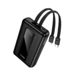 HOCO J162A - Power Bank 20000mAh avec Câbles Intégrés (Type-C & iP) Charge Rapide 22.5W