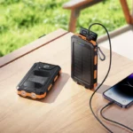 HOCO J164 | Power Bank d'Énergie solaire à Double Éclairage - 8000 mAh – Image 7