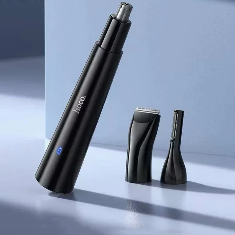 Hoco HP37 kit coupe-poils nasal 3-en-1 design premium noir mat Algérie.