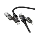 HOCO U151 | Câble de Recharge 4-en-1 de 240 W - USB-C Vers iPhone/iPad