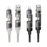 HOCO U151 | Câble de Recharge 4-en-1 de 240 W - USB-C Vers iPhone/iPad – Image 2