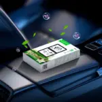 HOCO ZP52 installé dans une voiture premium avec parfum Osmanthus Gardénia longue durée