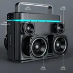 structure audio interne enceinte XDOBO Truth