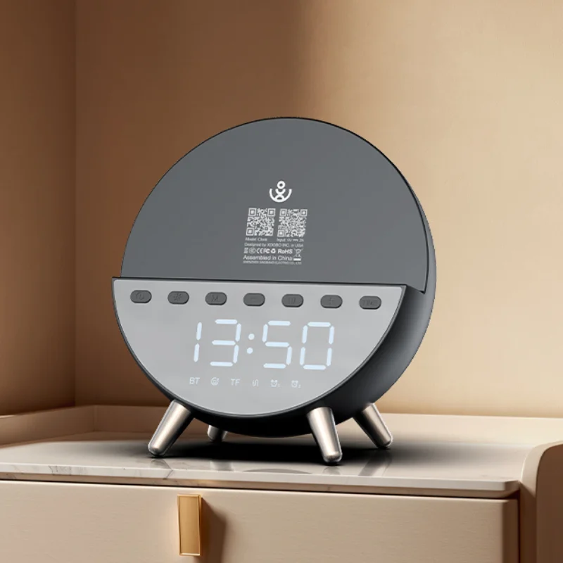 Réveil numérique Bluetooth avec charge sans fil