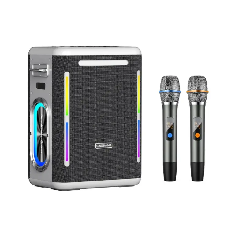 Vue latérale enceinte XDOBO Party 1981 logo marque officiel design compact portable Algérie