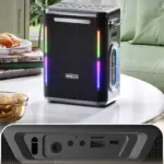Panneau arrière enceinte XDOBO Party 1981 ports USB carte TF AUX microphone instrument charge rapide
