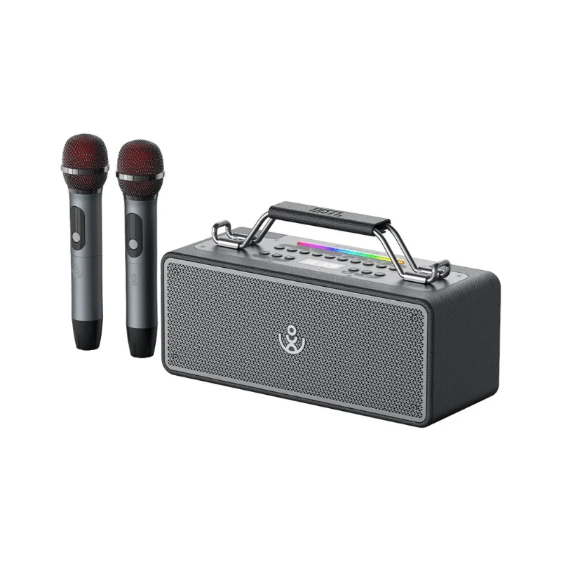 Vue de trois quarts enceinte karaoké Xdobo Bold 150W