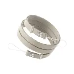 Cordon téléphone HOCO GH11 gris enroulé avec attaches métalliques