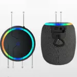 Dimensions enceinte Bluetooth Rainbow